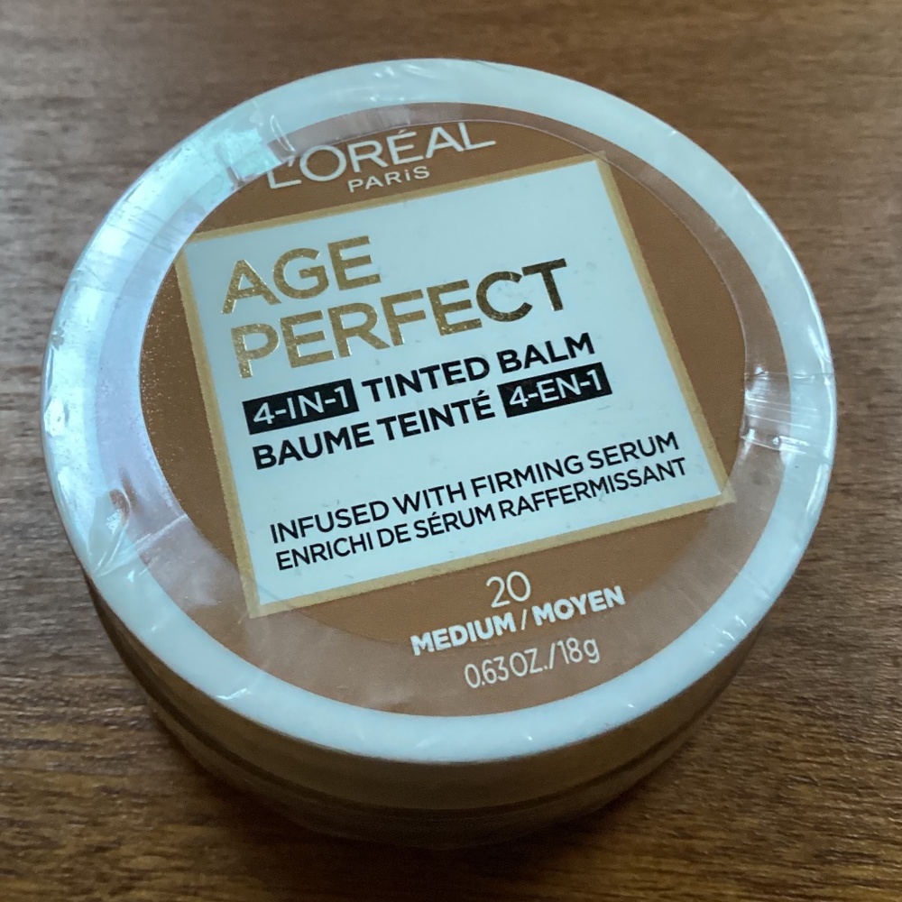 L’Oréal Paris Age Perfect 4-in-1 Tinted Balm 20 Medium 18g/0.63oz  New